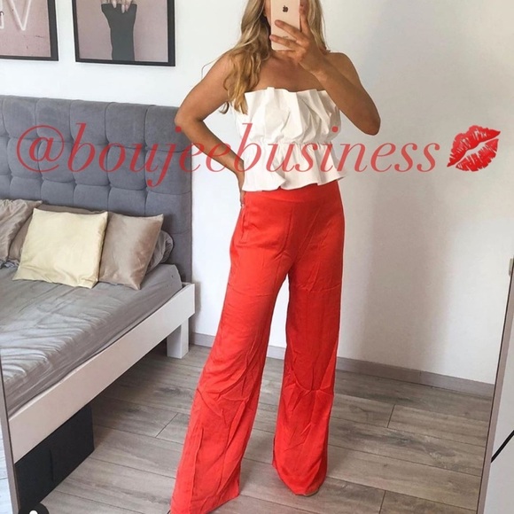 ZARA BNWT Wide Leg Satin Pants - Picture 3 of 5
